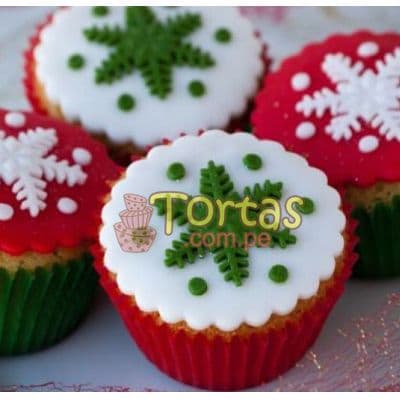 Envio de Regalos Cupcakes Navideños | Cupcakes Navidad - Whatsapp: 980660044