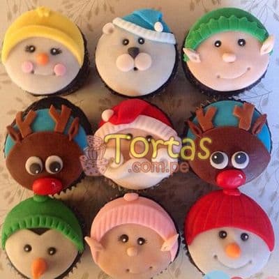 Envio de Regalos Cupcakes para Navidad | Cupcakes de Naviad - Whatsapp: 980660044