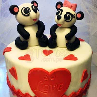 Torta Ositos Enamorados | Pasteles | Pasteles de amor | Torta de amor - Cod:NMR03