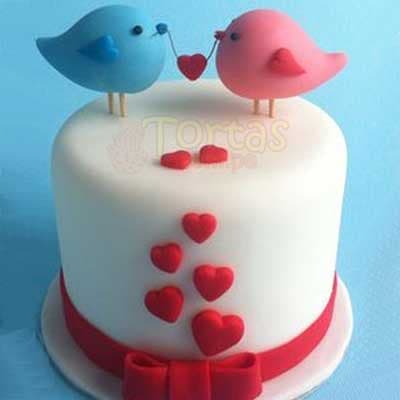 Torta de Enamorados | Pasteles | Pasteles de amor | Torta de amor 