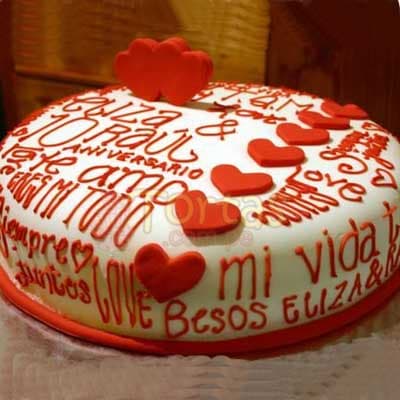 Torta de amor para novia | Pasteles | Pasteles de amor | Torta de amor - Cod:NMR10