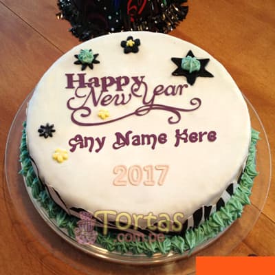 Torta Nueva 08 | Pastel año nuevo | Tarta de año nuevo 