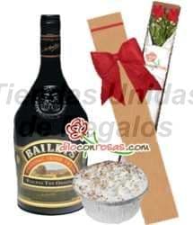 Arreglo con Rosas y Licor | Delivery de Rosas - Whatsapp: 980660044