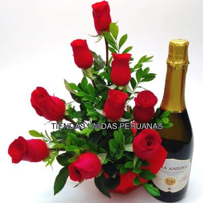 Rosas Para Graduación y Espumante - Whatsapp: 980660044