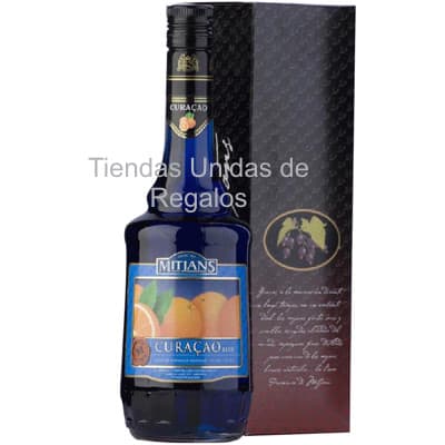 Blue Curacao Mitjans | Licor Convier Blue Curacao Botella 750 ml 