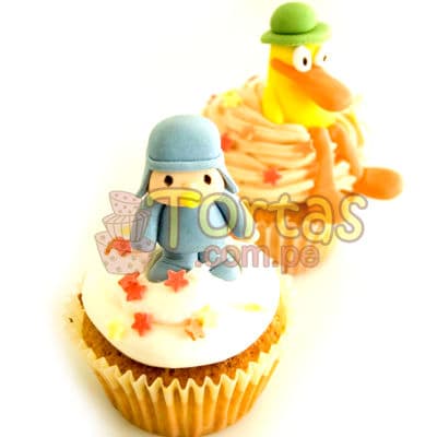 Muffin Pocoyo con Delivery Cupcakes - Whatsapp: 980660044