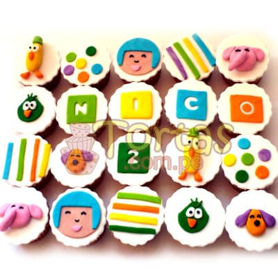 Muffins Pocoyo x 20 | Torta de Pocoyo - Whatsapp: 980660044