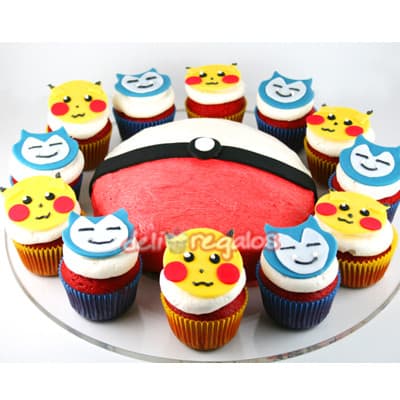 Cupcakes Pokemon | Tortas de Pokemon - Cod:PKG04