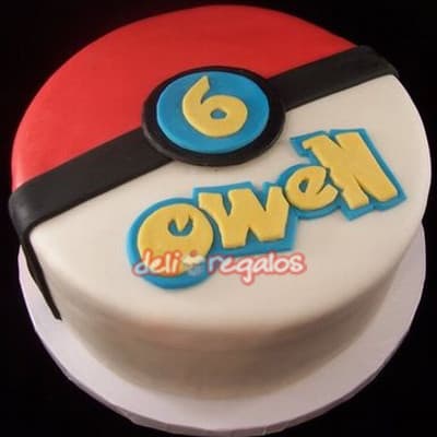 Torta Pokebola | Tortas de Pokemon - Whatsapp: 980660044