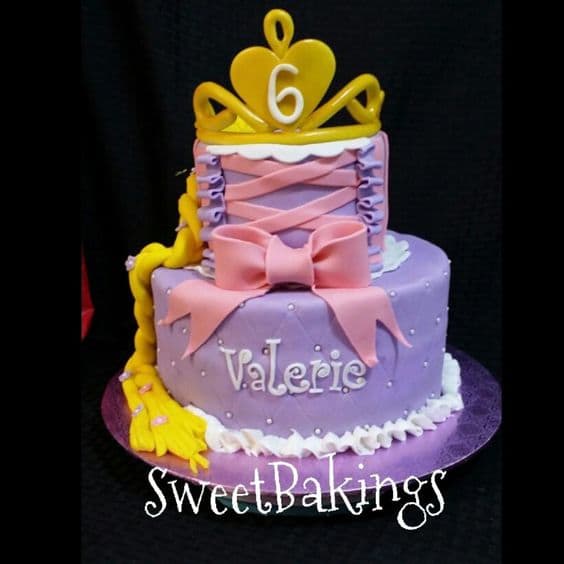 Pastel con tema Princesas | Imágenes de Torta de Princesas - Cod:PRC13