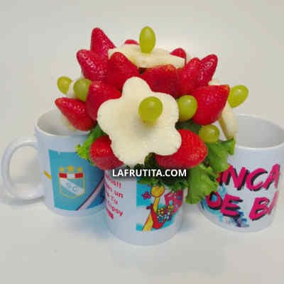 Envio de Regalos Frutas en Taza | Dulce Jardín | Arreglos frutales - Whatsapp: 980660044
