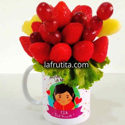 Fresas en taza | Dulce Jardín | Arreglos frutales 