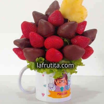 Arreglo con Frutas Cortadas en Taza | Frutas Cortadas Decoradas - Whatsapp: 980660044