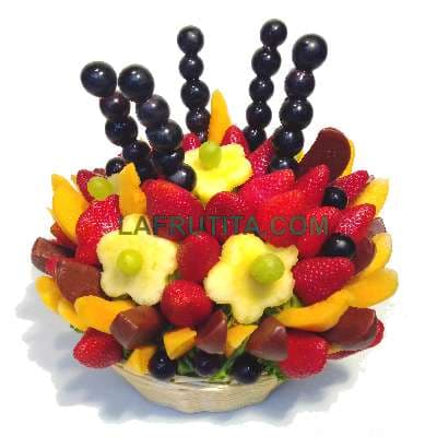 Frutas de estacion en cesta | Canastas de fruta empresas | Canastas de chocolate con Frutas 