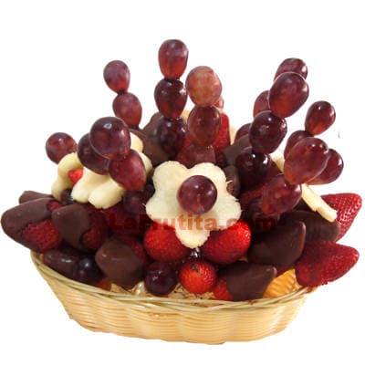 Envio de Regalos Canasta de Fresas y Frutas | Canastas de fruta empresas | Canasta de Frutas para Regalo - Whatsapp: 980660044