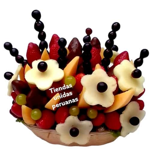 Envio de Regalos Canasta de Fresas y Frutas | Canastas de fruta empresas | Canasta de Frutas para Regalo - Whatsapp: 980660044