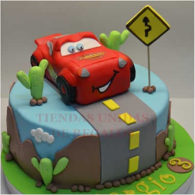 Torta de Cars | Tortas de cars para cumpleaños | Tortas Pixar - Cod:RMQ03