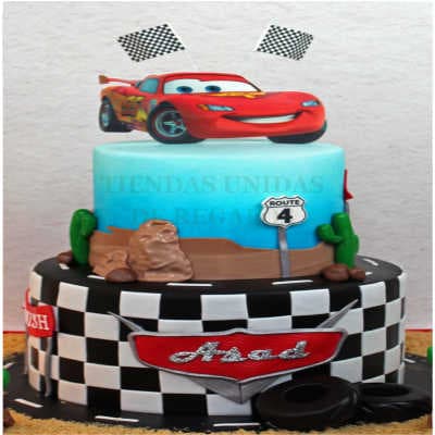 Torta Cars 09 | Tortas de cars para cumpleaños | Tortas Pixar - Cod:RMQ12
