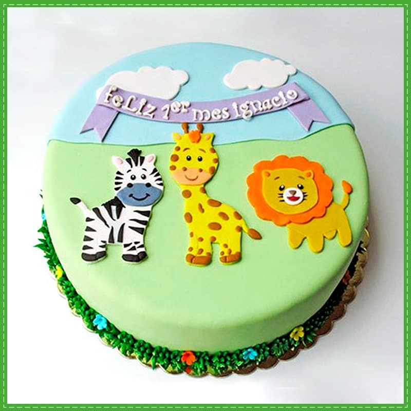 Torta Safari | Torta de Tema Safari Baby 