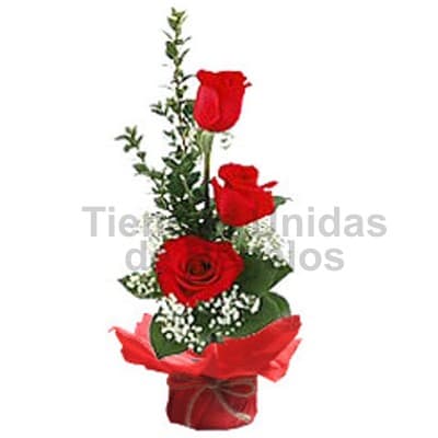 Arreglo de Rosas para Secretaria y Flores - Whatsapp: 980660044