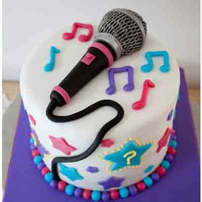 Tortas para cantantes | Tarta para una cantante | Diseños de torta de cumpleaños 
