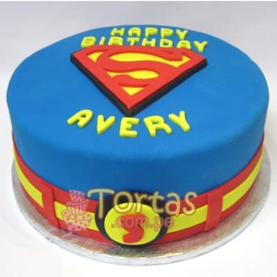 Pastel con tematica Superman | Tortas de Superman - Whatsapp: 980660044