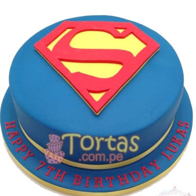 Pastel con el Tema Superman | Tortas de Superman - Whatsapp: 980660044