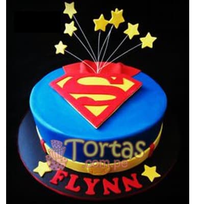 Torta SuperMan Especial | Tortas de Superman - Cod:SPN08