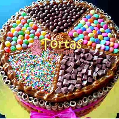 Envio de Regalos Torta con Caramelos | Torta De Golosinas | Candy Cake - Whatsapp: 980660044
