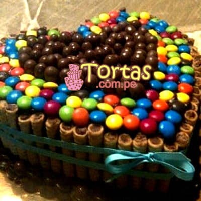 Torta Candy en forma de corazon Delivery en Lima - Whatsapp: 980660044