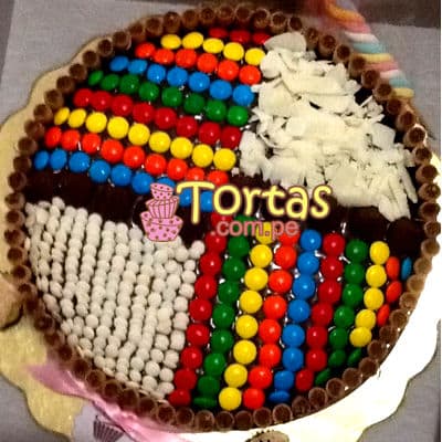 Torta Candy con Grageas de colores | Torta De Golosinas | Candy Cake - Whatsapp: 980660044