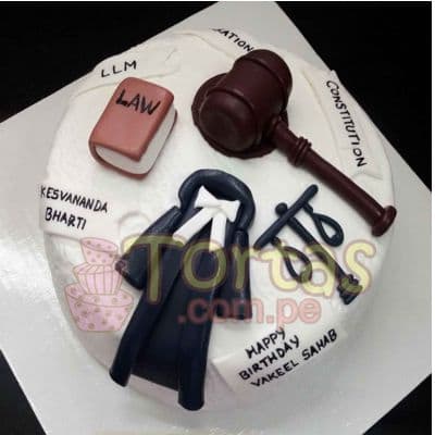 Torta para Juez - Torta de Derecho | Tortas abogados - Cod:TAG08