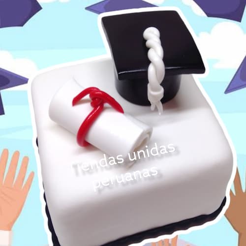 Torta Birrete para Graduacion.  - Whatsapp: 980660044