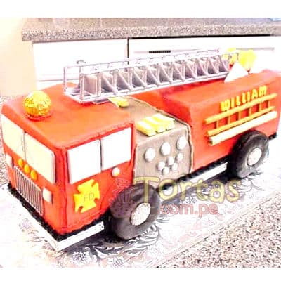 Torta para bombero | Torta bombero | Tortas de bomberos | Pastel de bombero 