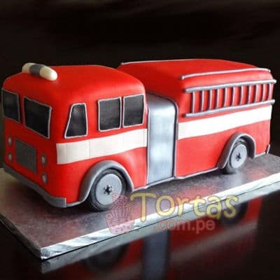 Torta bombero Grande | Torta bombero | Tortas de bomberos | Pastel de bombero - Cod:TMB09