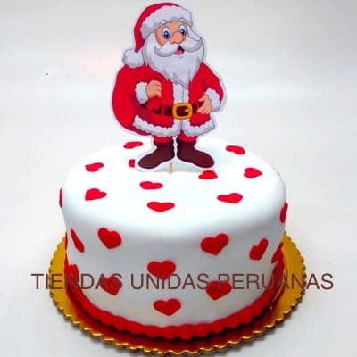 Tortas Navideñas | Torta de Navidad | Torta Papa Noel - Cod:TNA06