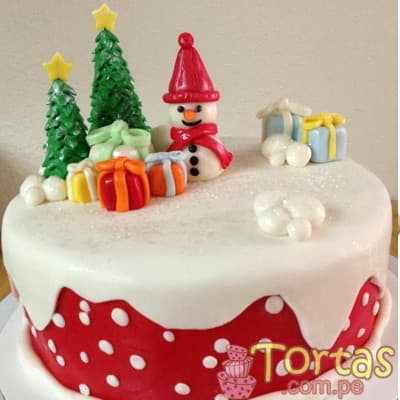 Envio de Regalos Torta de Navidad Arbolito y Muñeco de Nieve | Regalos de Navidad para sorprender - Whatsapp: 980660044