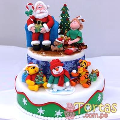 Envio de Regalos Torta de Navidad de Papa Noel | Regalos de Navidad para sorprender - Whatsapp: 980660044