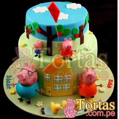 Tortas de Peppa | Torta Peppa Pig - Cod:TPE10