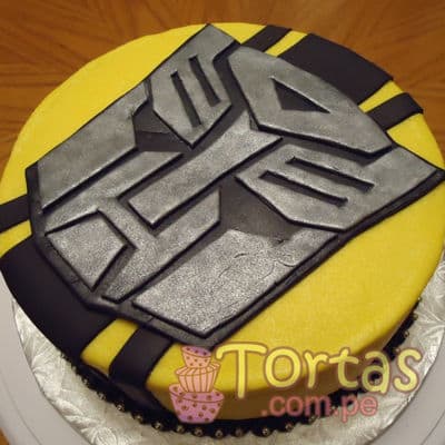Torta Bumblebee | Pasteles Transformers | Tortas de transformers - Whatsapp: 980660044