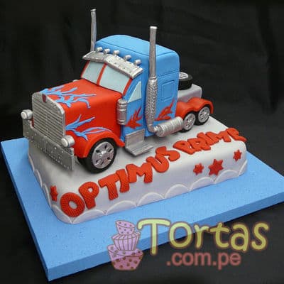 Torta Optimus Prime Pastel Delivery Lima - Whatsapp: 980660044