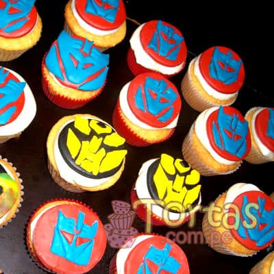Cupcakes de Tematica Tranformers | Pasteles Transformers | Tortas de transformers 