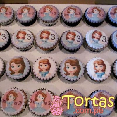 Cupcakes de Princesa Sofia | Princesa Sofia Cakes - Whatsapp: 980660044