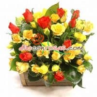 Arreglo con 10 Rosas Importadas | Arreglos Florales | Florerias en Peru - Cod:VAT10