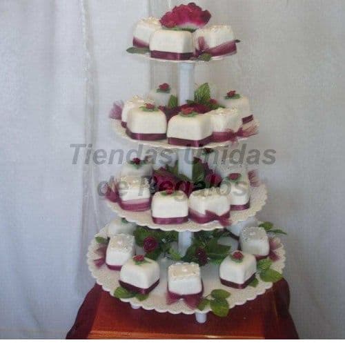 Envio de Regalos Tortas de Matrimonio Civil | Mini tortas con Flores - Whatsapp: 980660044