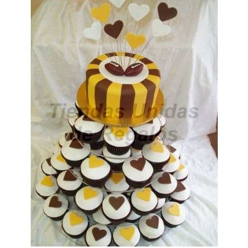 Tortas Grandes | Matrimonios.com.pe | Mini tortas con corazones 