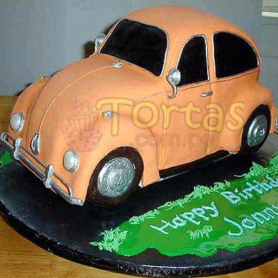Torta Vochito | Tortas con Autos | Tortas de Carros 