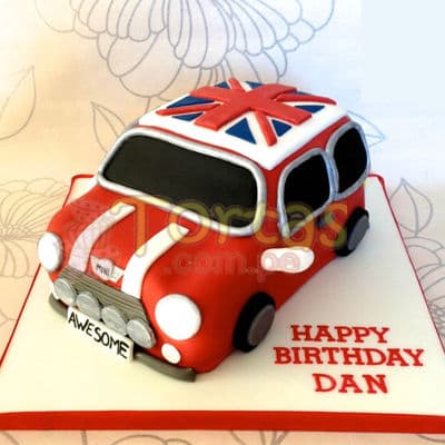 Torta Mini Cooper | Tortas con Autos | Tortas de Carros - Cod:WAU16