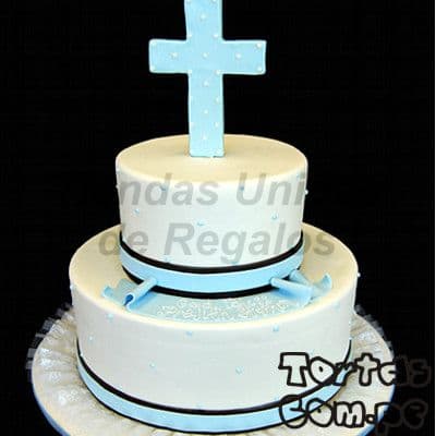 Tortas para bautizo | Torta Primera Comunión - Cod:WBC05
