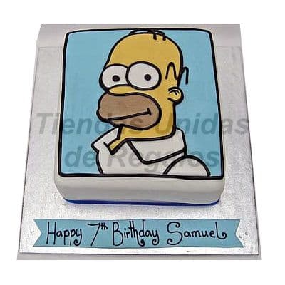 Torta de Homero Simpsons | Delivery de de Tortas en Lima | Tortas a Peru - Cod:WBE39